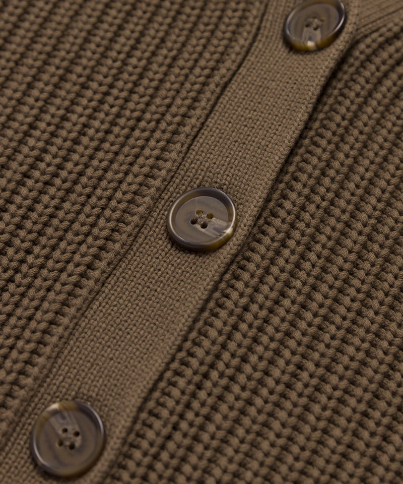 Cropped Cotton Cocoon Cardigan