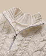 Cotton Cable Half Zip