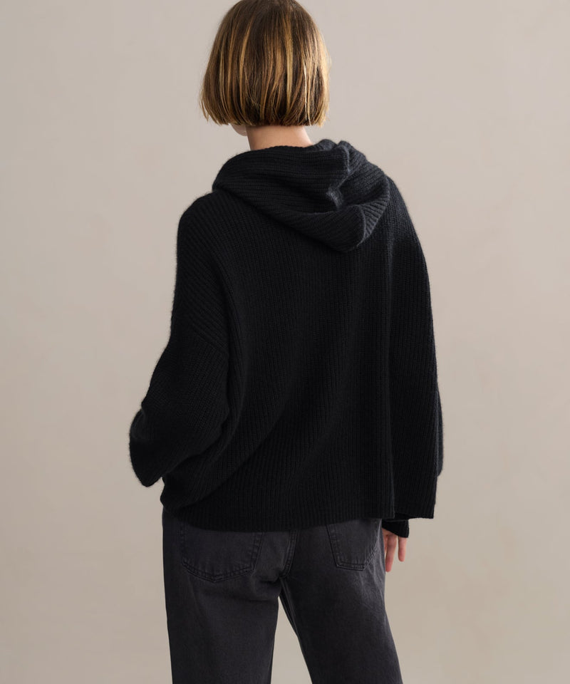 Cashmere Fisherman Hoodie