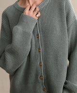 Cotton Hayes Crewneck Cardigan