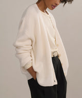 Cropped Cashmere Cocoon Cardigan
