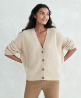 Cropped Cashmere Cocoon Cardigan