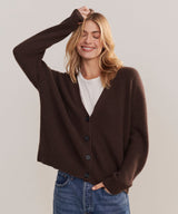 Cropped Cashmere Cocoon Cardigan