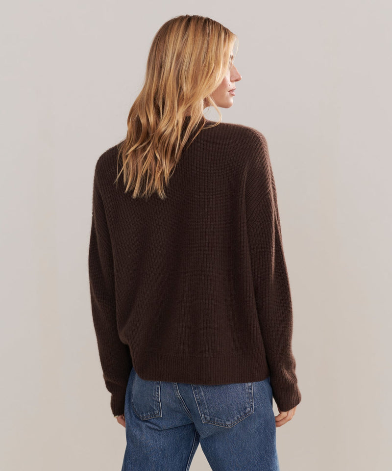 Cropped Cashmere Cocoon Cardigan