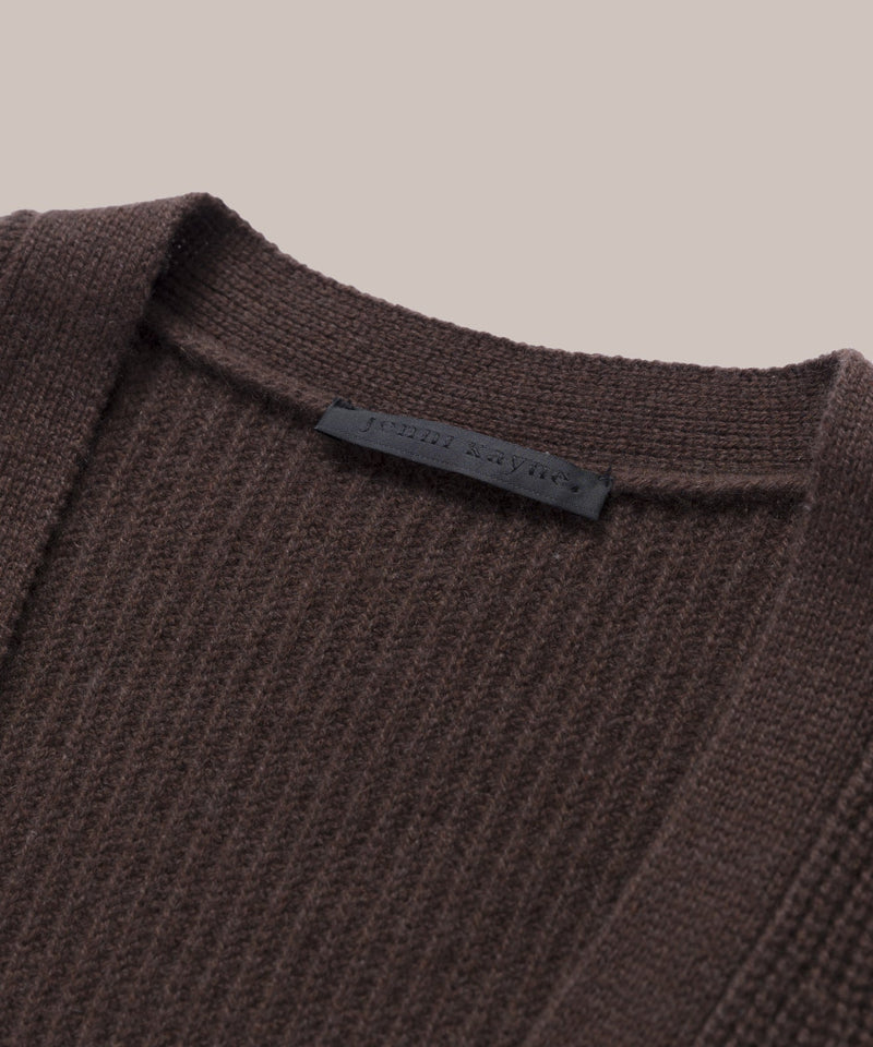 Cropped Cashmere Cocoon Cardigan